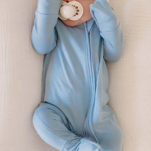 Infant Romper in Cornflower Blue