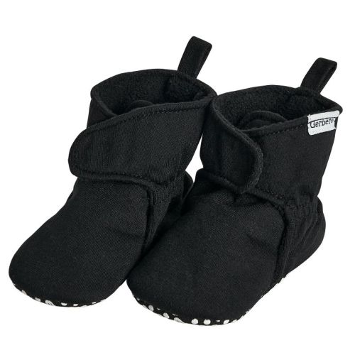 Gerber Baby Soft Booties - Heather Grey - 0-3 Months