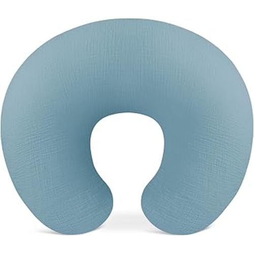 Nursing Pillow Covers, Muslin Nursing Cover for Breastfeeding Pillows, Comfortable for Baby Girls and Boys (Costume Blue)
