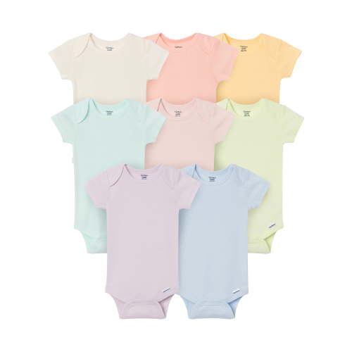 Onesies Brand Baby Girl 8pc Short Sleeve Bodysuits, Sizes (Newborn - 18 Months)