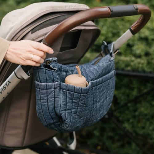 Stroller Organizer Caddy - Vintage Denim Wash
