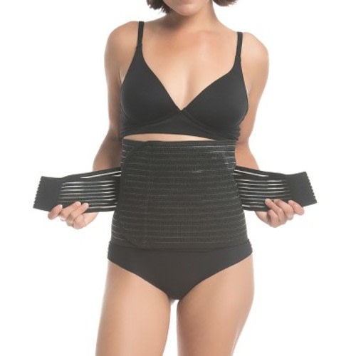 UpSpring Shrinkx Belly Support Wrap – Charcoal, Size: L/XL