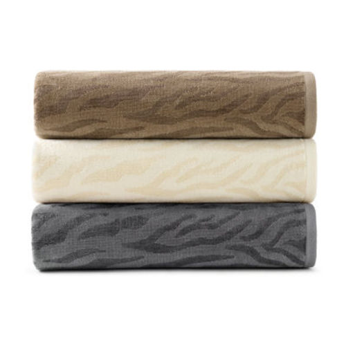 Fieldcrest Zebra Textured Bath Towel