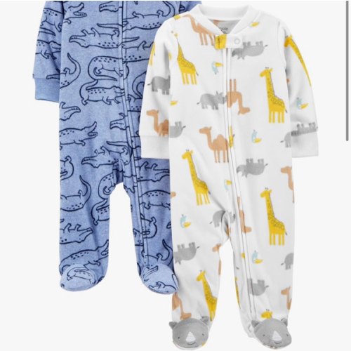Simple Joys by Carter's baby-boys 2-pack Fleece Footed Sleep and PlayBaby and Toddler Sleepers
