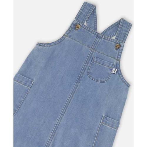 Chambray Overall, Light Blue Denim - Deux par Deux | Maisonette