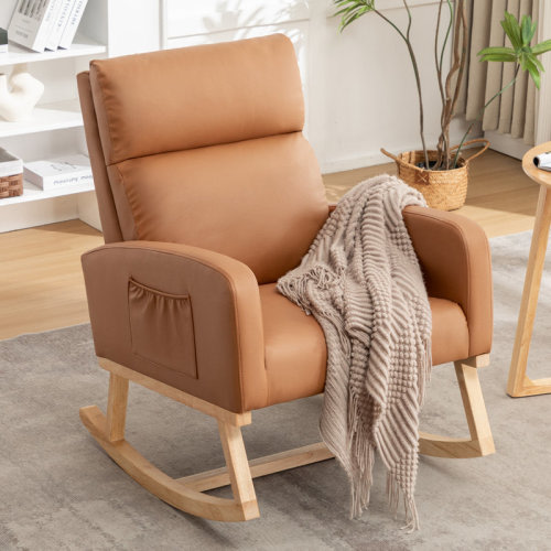 George Oliver Keland 28" Wide Rocking Chair for Nursery with Solid Wood Leg & Reviews | Wayfair