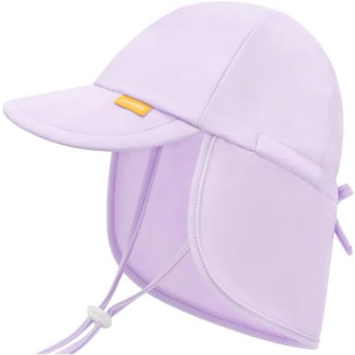 Adjustable Baby Sun Hats with UPF50+ & Neck Flap Protection - Perfect Swim & Play Toddler Hat for Girls & Boys