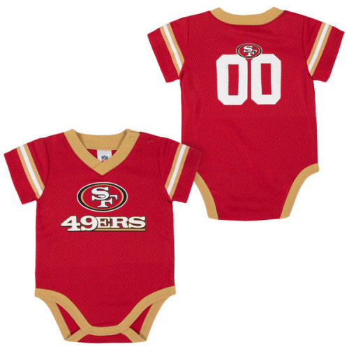 San Francisco 49ers Baby Boy Jersey Bodysuit