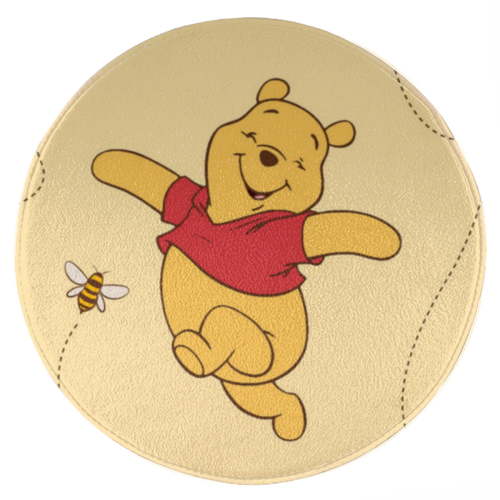 Winnie The Pooh Cartoon Plush Round Carpet Round Floor Mat Suitable for Bedroom, Living Room, Outdoor Study Room, Play Decoration Floor Mat Carpet 39"×39"