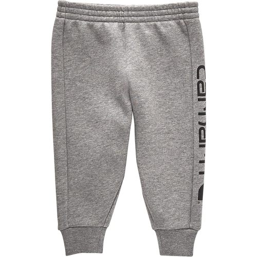 Carhartt Baby Boy's Fleece Joggers Sweatpants Knit Pants, Charcoal Grey Heather