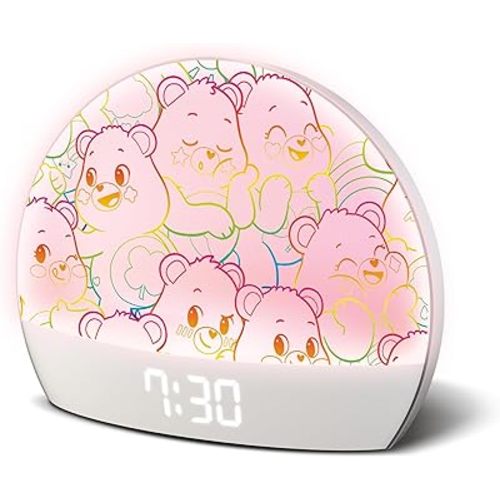 Care Bears Sunrise Alarm Clock - Sunrise Simulation, LED Clock Display, Snooze Function, Temperature Display