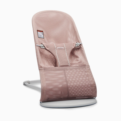 Bouncer Bliss Mesh - Dusty Pink Mesh/Light Grey Frame