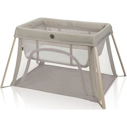 Maxi-Cosi Calao Light 3-in-1 Travel Crib, Playard & Bassinet with Carry Bag – Memory Foam Mattress, Portable, Lightweight, Ultra-Compact & Overnight Sleep Certified - Classic Oat