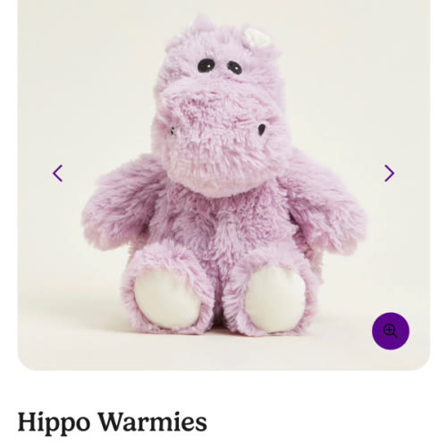 Hippo Warmies | Microwavable Hippo Warmies Stuffed Animal | Warmies USA
