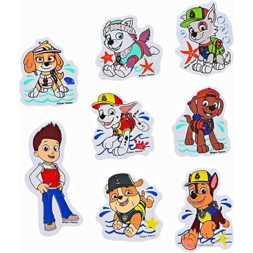 PAW Patrol Bath Foam Clings, 8 Pc - Kids Bath Activity, Bath Toys