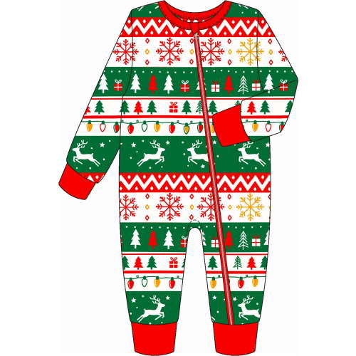 PatPat Baby Christmas Pajamas Viscose from Bamboo Footless Sleeper Baby Gifts for Boy Girls Red 18-24 Months