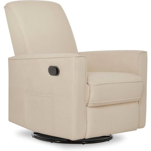 Evolur Raleigh Upholstered Plush Seating Nursery Glider 360-degree, Swivel Rocker Recliner, Multi Recline Positions, Greenguard Gold & JPMA Certified, Stain Resistant, Tool-Free Assembly, Shell
