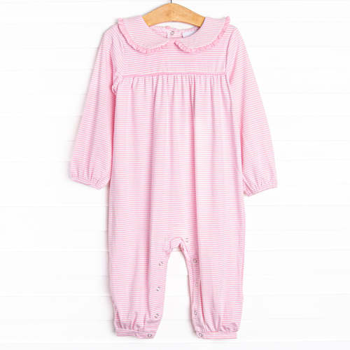 Lydia Romper, Pink Stripe – Stitchy Fish