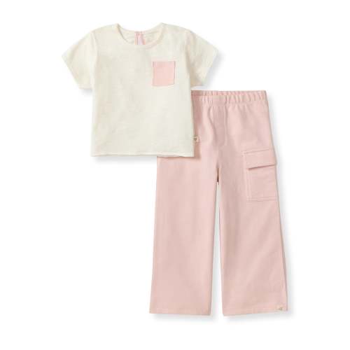 Girl Slub Pocket Tee & Pants Set – Burt's Bees Baby
