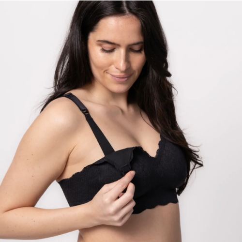 Ebony Lace Nursing Bra