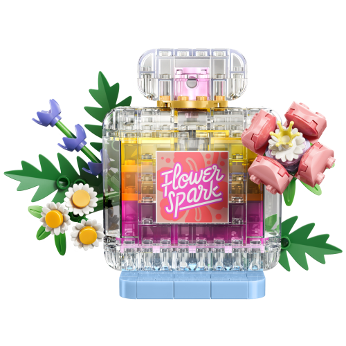 Floral Decor Perfume Bottle