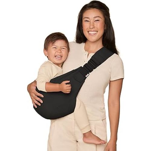 Ergobaby Upsie Hip Sling – Onyx Black Baby Carrier – Lightweight, Adjustable Sling for Toddlers – Breathable & Ergonomic Design