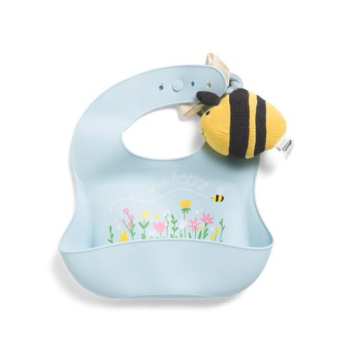 2pc Girls Silicone Bib With Rattle Set | Baby Gear & Essentials | Marshalls