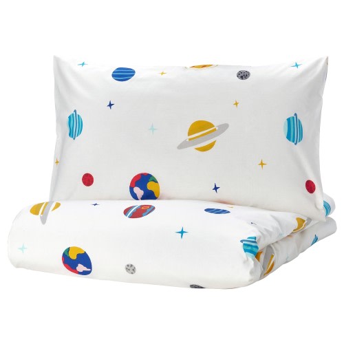 AFTONSPARV Duvet cover and pillowcase(s) - space/multicolor Twin