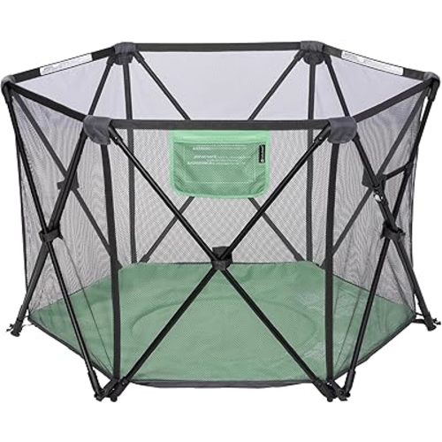 Baby Trend Play Zone Pop-up Play Pen, Playful Green