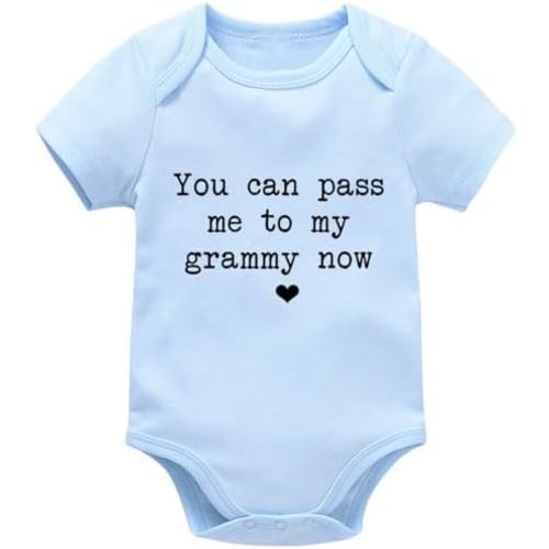 You Can Pass Me to My Grammy Now Baby Clothes Funny Newborn Bodysuits Infant Boys Girls Romper Outfits