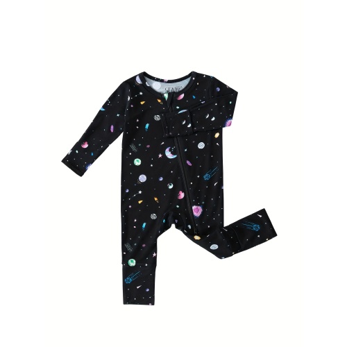 Space bamboo fiber baby romper hypoallergenic print - Temu