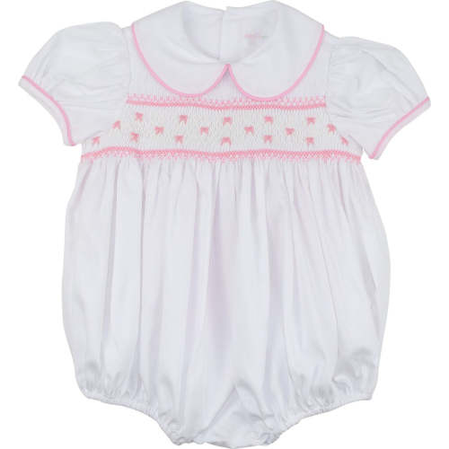 Pique Smocked Bow Bubble