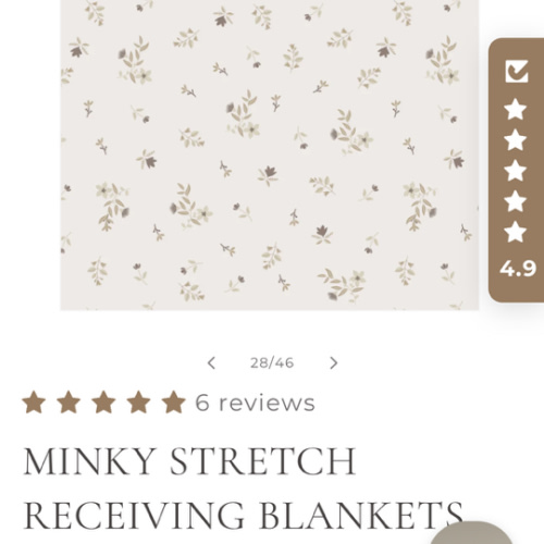 MINKY STRETCH RECEIVING BLANKETS