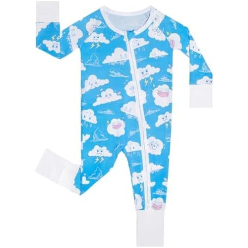 GUISBY Baby Boys' Pajamas Sleep N Play, Baby Clothes, Long Sleeve, Footless,Newborn-2T