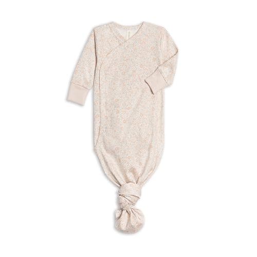 Colored Organics Unisex Newborn Organic Cotton Knotted Gown
