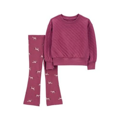 Baby Girls Quilted Top and Leggings Set
