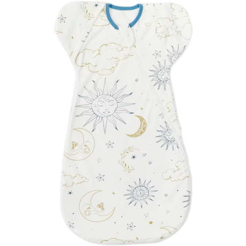 Baby Transtion Sleep Sack baby Sleep Sack 6-12 Months swaddle sack Infant wearable Blanket (White)