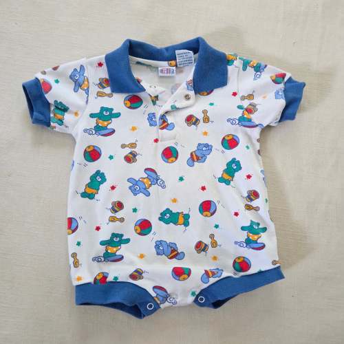 Vintage Beach Bears Romper 9 months