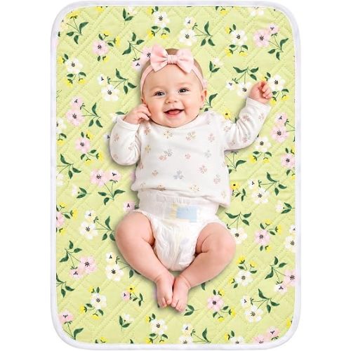 Elstey Portable Baby Changing Pad, 4 Layers Waterproof Diaper Changing Mats