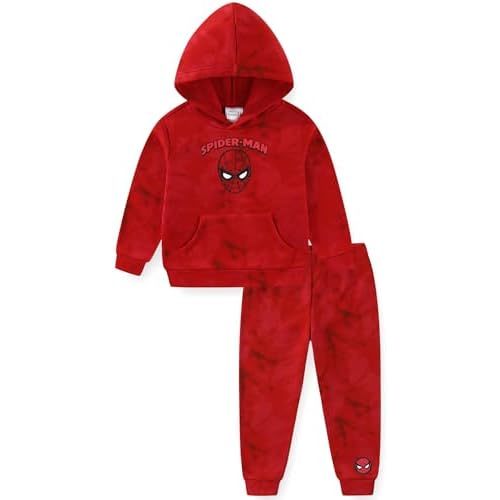 Marvel Spider-Man Boys Hoodie and Pants Set for Toddlers and Big Kids