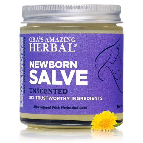 Ora's amazing Herbal, Newborn Salve, Diaper Rash Cream, Calendula Baby Balm, EWG Verified Baby Ointment, Acne Eczema, Butt Cream, Infant Massage, Natural Paraben Free, Good for Sensitive Skin