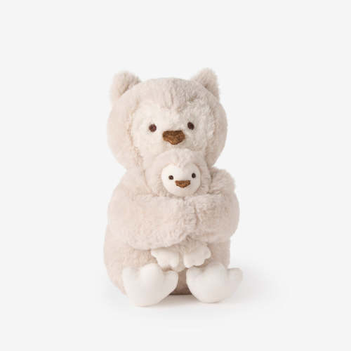 Mama + Baby Owl Plush Toy Set TAUPE / O/S