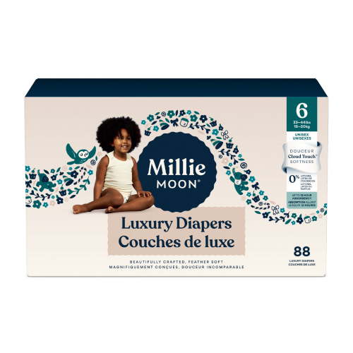 Millie Moon Luxury Diapers, Size 6, 88 Count - Walmart.ca