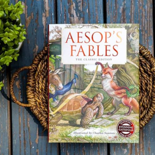 Aesop's Fables Hardcover: The Classic Edition by acclaimed illustrator, Charles Santore (Charles Santore Children's Classics)