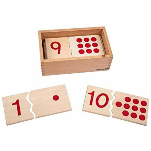 Leader Joy Montessori USA Montessori Math Materials Number Puzzle 1-10 for Preschool Early Learning Tool