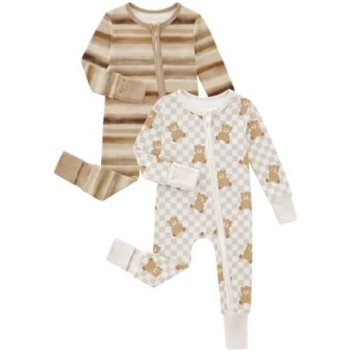 Yoofoss Viscose Bamboo Sleepers for Baby Boy & Girl, 2-Way Zipper Pajamas