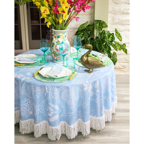 Round Fringe Tablecloth
