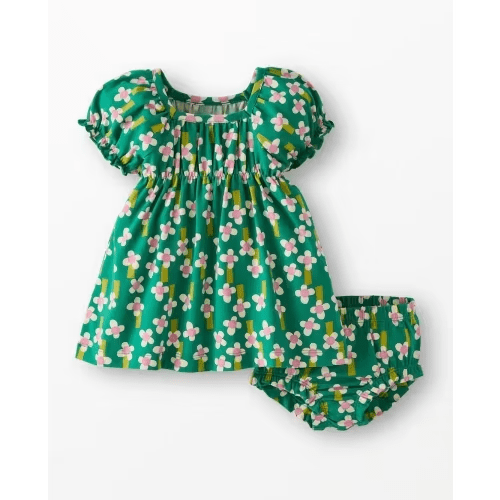 Baby Puff Sleeve Dress & Bloomers Set