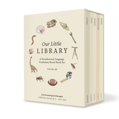 Our Little Library Vol. 3: Dinosaurs, Space, Tools, Bugs, and Sports Board Book Set for Boys & Girls (Tabitha Paige Children's Book Series)
