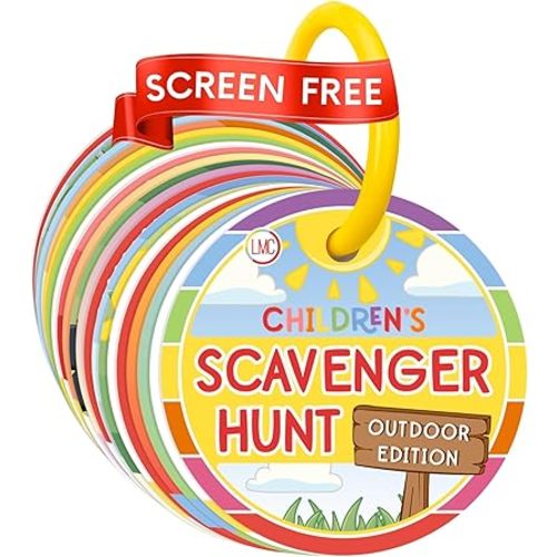 Children's Scavenger Hunt | Toddler Activities | Games for 2, 3 Year Old's & Up | Kids Educational Scavenger Hunt Cards (Outdoor Edition)
